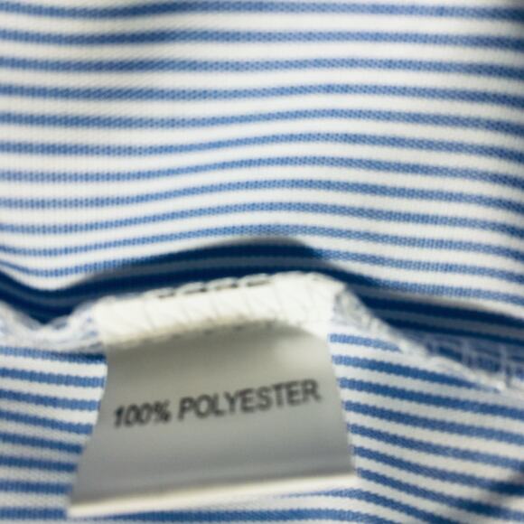 Women's Size 2XL  Blue White pin striped Blouse Polyester unbranded NWOT - Picture 5 of 11